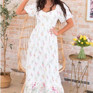 Neesee's Dresses Floral Maxi Dress